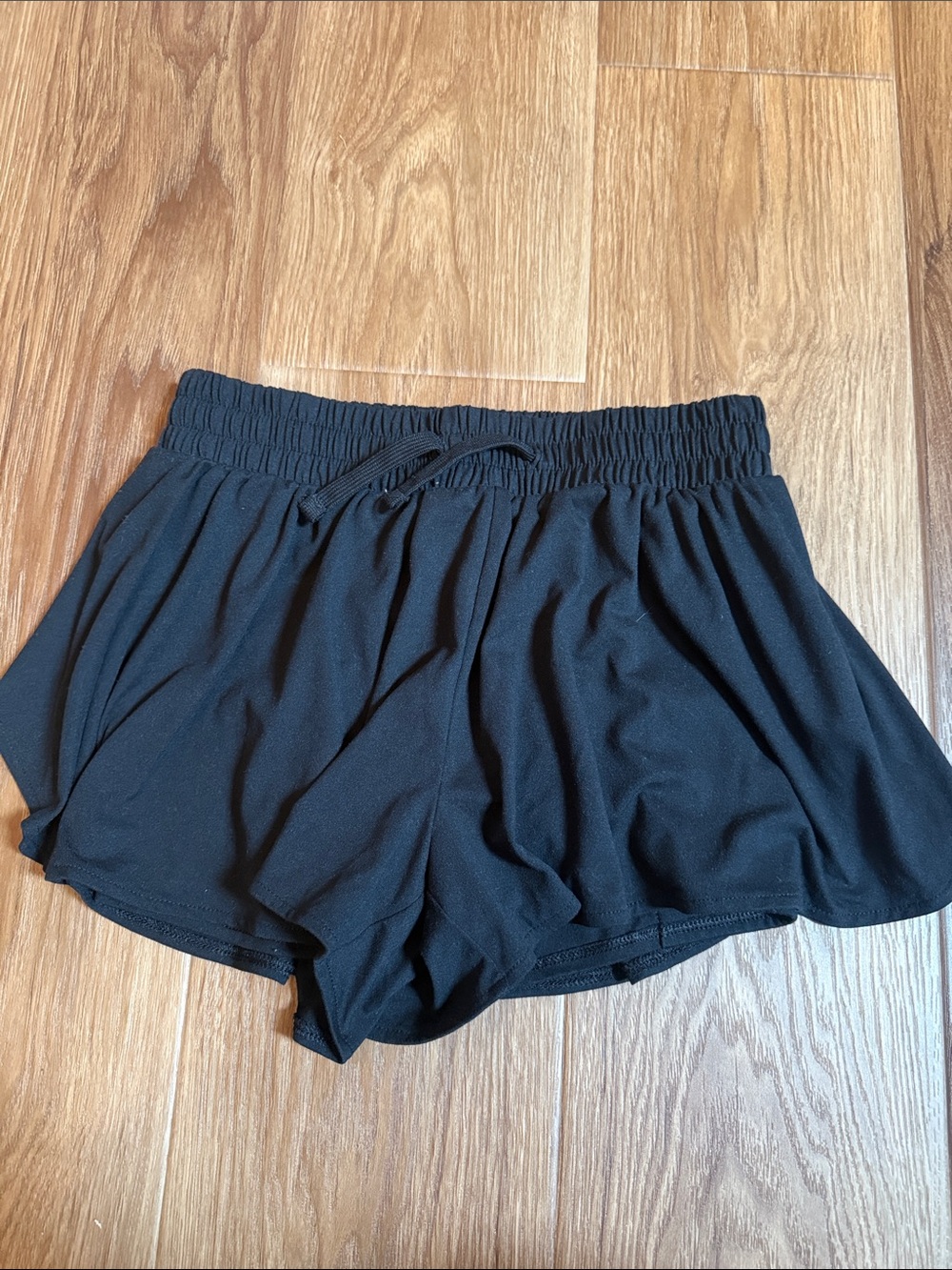 abercrombie kids Black Athletic Drawstring Shorts